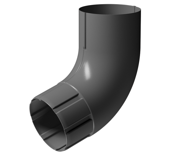 Колено 72° D90 Döcke STAL PREMIUM Графит, (RAL 7024) купить в Краснодаре