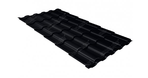Металлочерепица кредо 0,45 Drap RAL 9005 черный купить в Краснодаре