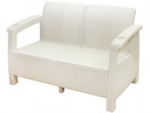 Двухместный диван Yalta Sofa Seаt белый купить в Краснодаре
