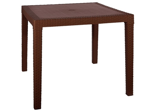 Стол квадратный FIJI Quatro Table Коричневый купить в Краснодаре