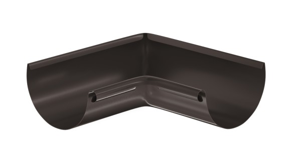 Водосток Aquasistem, система 125x90 - Угол желоба, внутренний 90° RR 32 Тёмно-Коричневый купить в Краснодаре