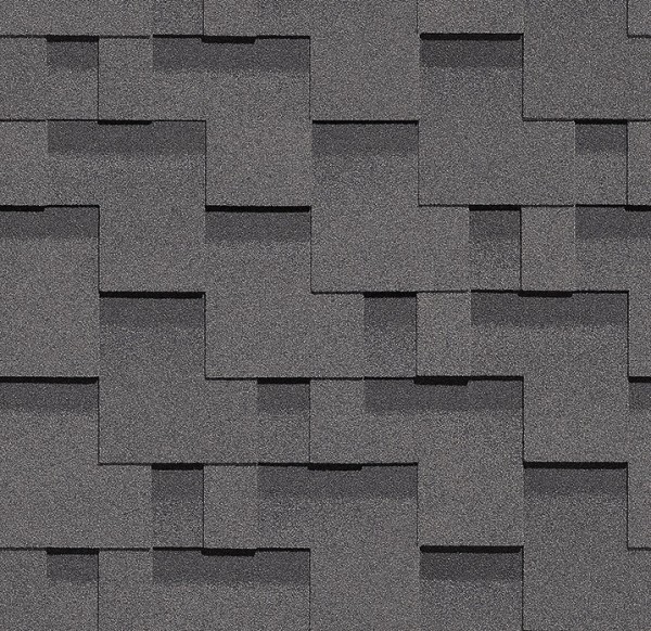 Гибкая черепица Docke, коллекция Тетрис – Серый купить в Краснодаре