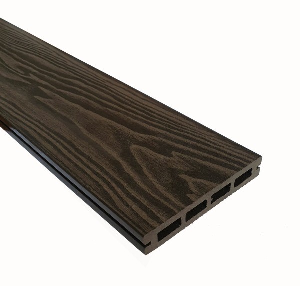 Террасная доска из ДПК Terrapol Смарт 3D Пустотелая с пазом Венге Соренто купить в Краснодаре