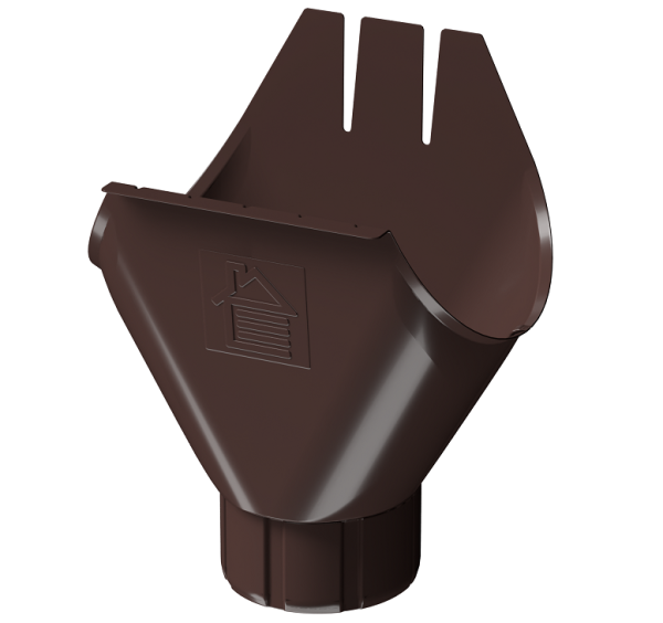 Воронка желоба D125 Döcke STAL PREMIUM Шоколад, (RAL 8019) купить в Краснодаре