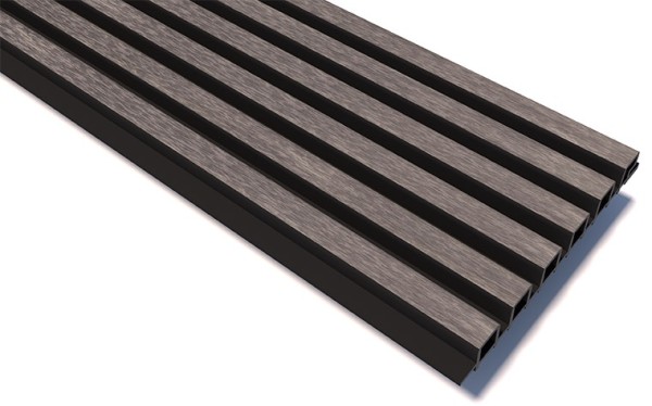 Реечные панели WOODVEX Lines Ultra Smoke gray купить в Краснодаре