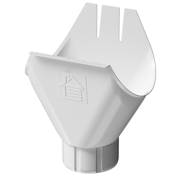 Воронка желоба D125 Döcke STAL PREMIUM Пломбир, (RAL 9010) купить в Краснодаре