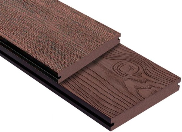 Террасная доска ДПК Outdoor 3D полнотелая STORM/OCEAN BROWN коричневая микс купить в Краснодаре