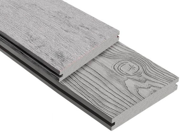 Террасная доска ДПК Outdoor 3D полнотелая STORM/OCEAN GREY серая микс купить в Краснодаре