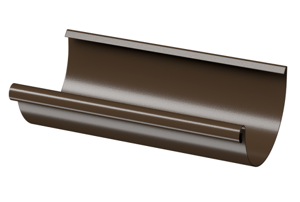 Желоб полукруглый D125 3 м Döcke STAL PREMIUM Каштан, (RAL 8017) купить в Краснодаре