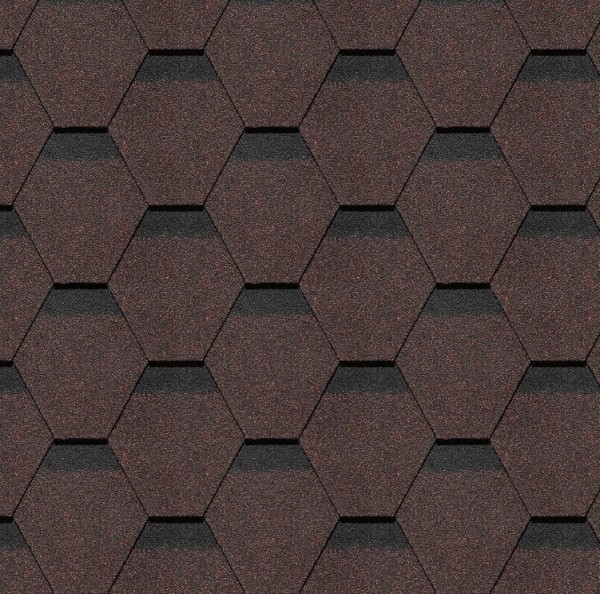 Гибкая черепица Docke, коллекция Шеффилд – Корица купить в Краснодаре