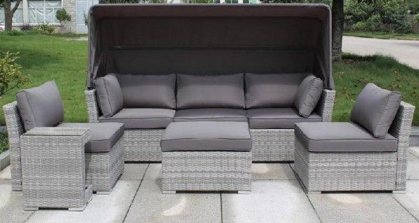 Диван-Трансформер AFINA плетеный из иск. ротанга AFM-320G Grey купить в Краснодаре