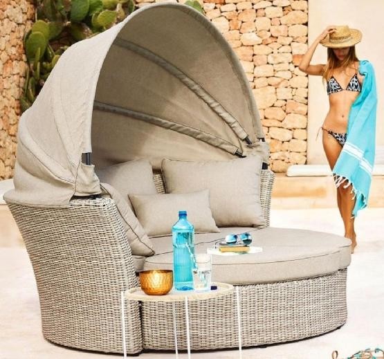 Диван-Трансформер AFINA плетеный из иск. ротанга AFM-325 Beige купить в Краснодаре
