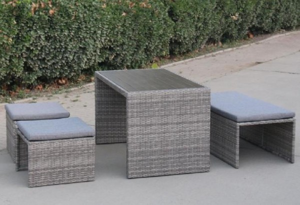 Диван-Трансформер AFINA плетеный из иск. ротанга S330G-W78 Grey купить в Краснодаре