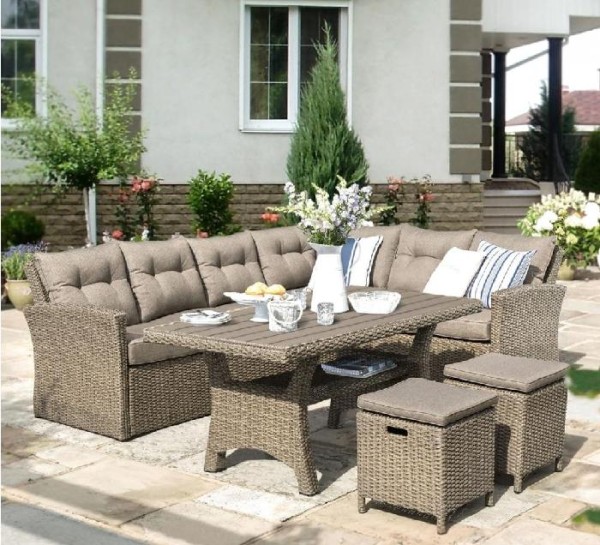 Комплект мебели AFINA плетеной из иск. ротанга AFM-307B Beige купить в Краснодаре