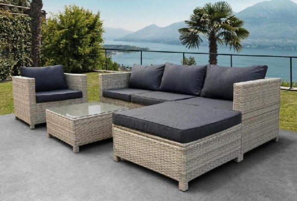 Комплект мебели AFINA плетеной из иск. ротанга YR821G Grey/Grey купить в Краснодаре