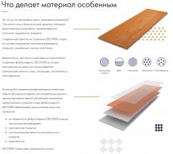 Фибросайдинг DECOVER 3600 x 190 x 8 мм Terracotta
