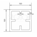 Столб SEQUOIA Evolution 3D WOOD GRAY купить в Краснодаре