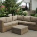 Комплект мебели AFINA плетеной из иск. ротанга YR825B Beige купить в Краснодаре