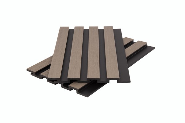 Стеновая панель брусковая двухцветная co-extrusion, snow mix купить в Краснодаре