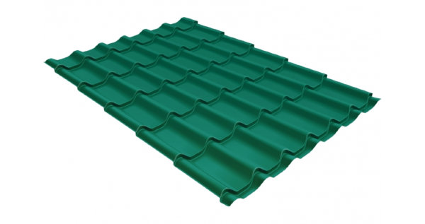 Металлочерепица классик 0,5 Satin RAL 5021 купить в Краснодаре