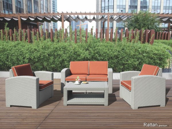 Уличные диваны и кресла коллекции Rattan Premium 4 купить в Краснодаре