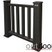 Ограждение из ДПК Outdoor Классик 3D STORM чёрный купить в Краснодаре