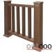 Ограждение из ДПК Outdoor Классик 3D STORM коричневый микс купить в Краснодаре