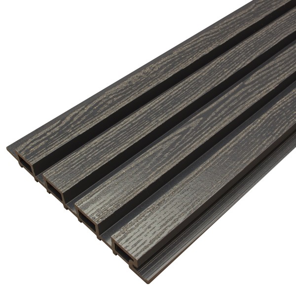 Фасадная доска из ДПК Faynag Wood Рейка Мокрый Асфальт купить в Краснодаре