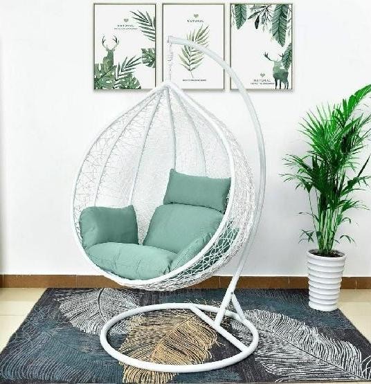 Кресло Подвесное из искусственного ротанга AFM-168A-XL White/Green купить в Краснодаре