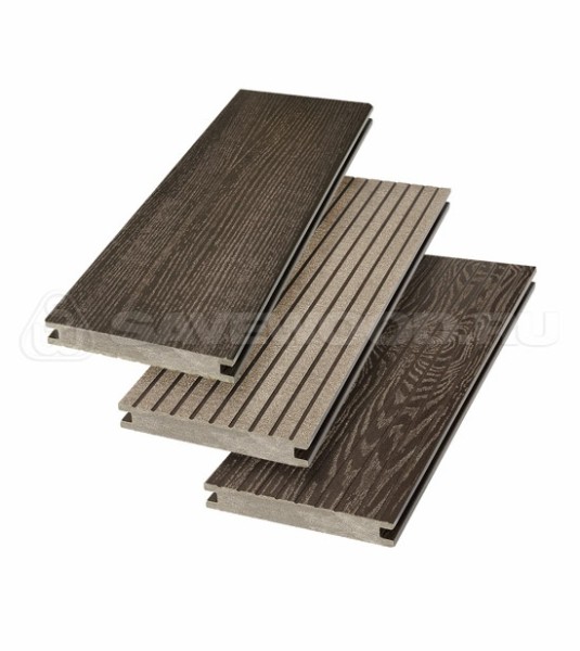 Террасная доска SW Fraxinus (R) полнотелая «SaveWood» Темно-коричневый купить в Краснодаре