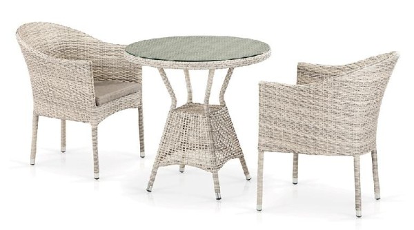 Комплект плетеной мебели AFINA из иск. ротанга T705ANT/Y350-W85 Latte 2Pcs купить в Краснодаре