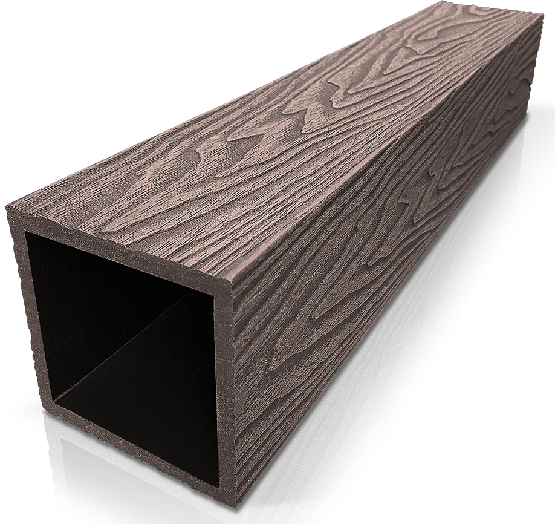 Столб ДПК 3D GardenParkett фактура дерева Венге купить в Краснодаре
