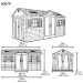 Сарай пластиковый LifeTime 15x8 DD купить в Краснодаре