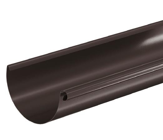 Водосток Aquasistem, система 150/100 - Водосточный желоб 3.00м RR 32 Тёмно Коричневый купить в Краснодаре