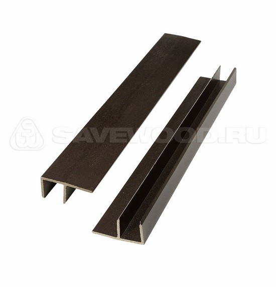 F-профиль ДПК Savewood – Тёмно-коричневый купить в Краснодаре