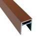 П-профиль Алюминиевый EasyDecking 35x25 Коричневый купить в Краснодаре