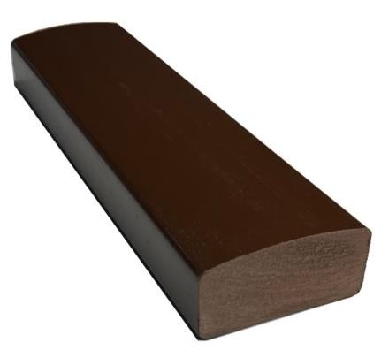 Лавочный брус Ecodecking Некст полнотелый глянцевый 70х35 шоколад купить в Краснодаре