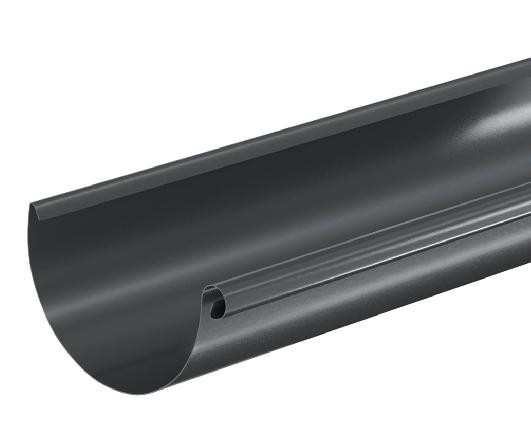 Водосток Aquasistem, система 150/100 - Водосточный желоб 3.00м RAL 7024 Тёмно-серый купить в Краснодаре
