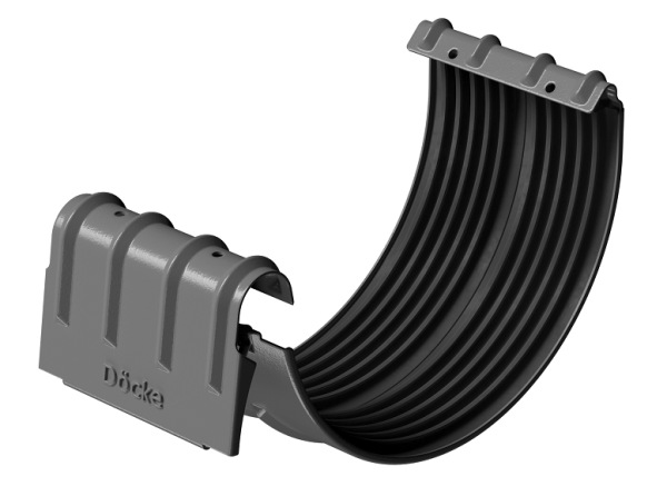 Соединитель желобов D125 Döcke STAL PREMIUM Графит, (RAL 7024) купить в Краснодаре