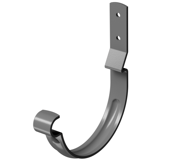 Карнизный крюк короткий (гнутый) D125 Döcke STAL PREMIUM Графит, (RAL 7024) купить в Краснодаре