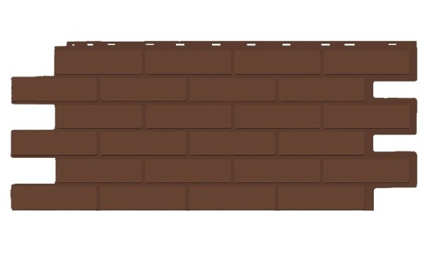 Фасадная панель T-Siding Кирпич Модерн Эко Браун купить в Краснодаре