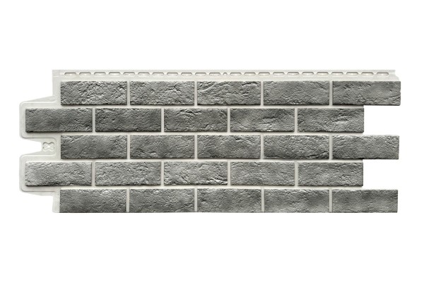 Фасадная панель Grand Line Состаренный кирпич Элит гранит, ШОВ белый купить в Краснодаре