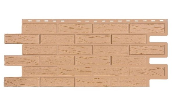 Фасадная панель T-Siding Кирпич Саман Эко Крем купить в Краснодаре