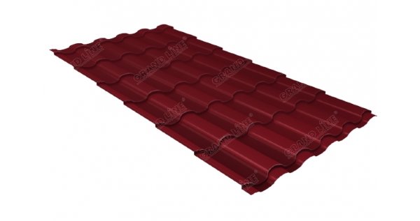 Металлочерепица кредо 0,45 Drap RAL 3005 красное вино купить в Краснодаре